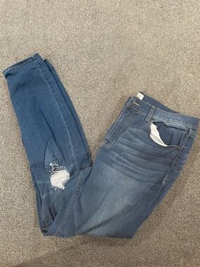 Mudd Blue Distressed High Rise Skinny Jeans